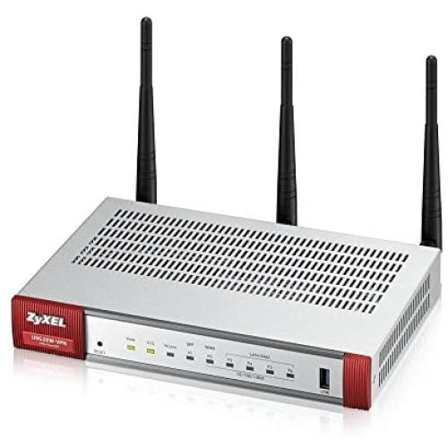 ZyXEL Next Generation VPN Firewall with 1 WAN, 1 SFP, 4 LAN/DMZ Gigabit Ports and 802.11ac/n WiFi [USG20W-VPN]