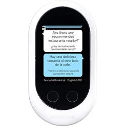 Pocketalk Classic Language Translator Device - Portable Two-Way Voice Interpreter - 82 Language Smart Translations in Real Time (White)