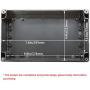 LeMotech ABS Plastic Electrical Project Case Power Junction Box, Project Box Black 7.87 x 4.72 x 2.95 inch (200 x 120 x 75 mm)
