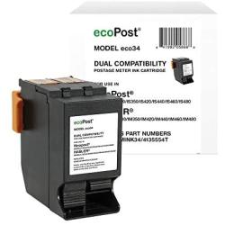 ecoPost Brand Replacement Postage Meter Cartridge for Quadient Hasler ISINK34, IMINK34, 4135554T, ININK67 | Red