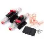 2 Pack Inline 80amp Circuit Breaker with Manual Reset Fuse Holder for Car Audio Marine Boat Stereo with Wire Lugs and Heat Shrink Tube