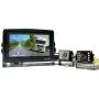 Car Backup Cameras System Build-in DVR,2 x HD 1080P 4Pin Front Rear View Camera ip69 IR Night Vision + 7'' IPS HD Split Monitor with SD Record 12V~24V for RV Truck Bus Camper Vehicle
