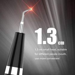 MSQL Portable Ultrasound Dental Scaler, USB Charging Tooth Calculus Remover, 5 Levels Intelligent Adjustment, with LED Light, for Calculus, Stains, Tartar,Blue