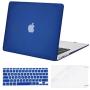 MOSISO Compatible with MacBook Air 13 inch Case (Models: A1369 & A1466, Older Version 2010-2017 Release), Protective Plastic Hard Shell Case & Keyboard Cover & Screen Protector, Royal Blue