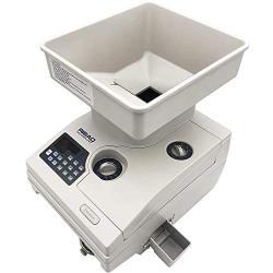 Ribao HCS-3500AH Coin Counter, Heavy Duty Bank Grade Anti-Jam Coin Sorter with Motorized Hopper, Two-Year Warranty