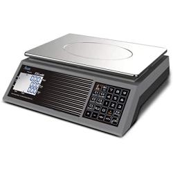 ACLAS Digital Price Computing Scale NTEP Certified Legal for Trade 60lb Dry Cell Battery Powered 2 Years Working, No Plug in Power, Touch Like Keys, Multi Customers Accumulating