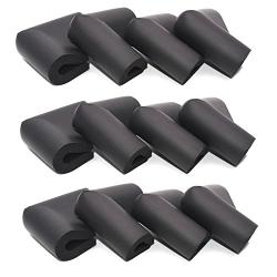 Antrader Child Safety Corner Edge Protectors U-Shaped Collision Angle Table Desk Soft Baby Proofing Corner Guards 55 x 55 x 25mm Black