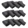 Antrader Child Safety Corner Edge Protectors U-Shaped Collision Angle Table Desk Soft Baby Proofing Corner Guards 55 x 55 x 25mm Black