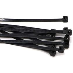 SYD Industrial Multi-Purpose Cable Ties (100 Piece) Black Self Locking Nylon Zip Ties (8'', Black)