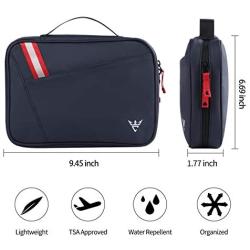 CATOREX Electronic Organizer Travel Universal Cable Accessories Case for Cable Organizer Electronics, Charger, Phone, USB, SD Card (Blue)