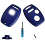 This 3 Buttons Replacement for Key Fob Keyless Entry Remote Shell Case with Screwdriver Fit for Honda Accord Crosstour/Civic/CR-V/CR-Z/Fit/Odyssey (2+1 Buttons, Blue)