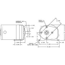 Dayton 1LPP6 AC Parallel Shaft Gear Motor Model