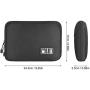 Xcellent Global Electronic Cable Organizer Travel Case Portable Electronics Accessories Bag for Cable, Charger, Phone, SD Cards, Memory Sticks HG464