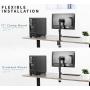 VIVO Single Monitor Adjustable Tilt Desk Mount Stand for 1 LCD Screen up to 27 inches STAND-V001C