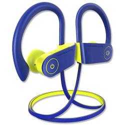 noot products NP11 Wireless Bluetooth in-Ear Headphones with Mic, Volume & Remote Control IPX7 Sweatproof Earbuds for Sports, Running, Gym (Royal Blue)
