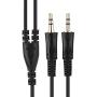 3.5mm Cell Phone Headset,Corded Noise Canceling Call Center Headset,Telephone Headphones with Microphone for Telephone Counseling Service (Optional Dual 3.5 mm)