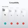 ESR Air Armor Series Case Compatible with iPhone 12 Pro Max 6.7-Inch [Shock Absorbing and Scratch Resistant] [Military Grade Protection] [Hard Back with Flexible Frame] - Clear