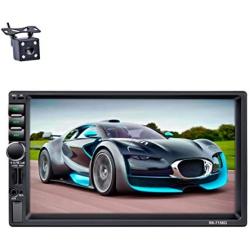 Car Stereo,LSLYA 7-inch Double DIN HD Touch Screen, Bluetooth, GPS Navigation System, FM/AM/RDS, Support for Backup Camera & Steering Wheel Control