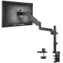 WALI Premium Single LCD Monitor Desk Mount Fully Adjustable Gas Spring Stand for One Screen up to 32 inch, 17.6lbs Weight Capacity (GSDM001), Black