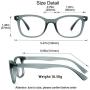Blue Light Blocking Glasses, Photochromic Gray Sunglasses, Anti Eyestrain, Computer Reading Glasses, for Women/Men