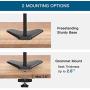 13-32 Dual Monitor Stand, Heavy-Duty Free Standing Two Arm Monitor Mount for Two 13 to 32 inch LCD Flat Curved with Swivel, Swivel and Tilt, 17.6lbs per Arm