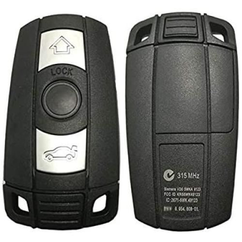 Keyless Entry Remote Control Car Key Fob Case Shell Replacement for BMW 1 3 5 Series 325i 328i 335i E90 E92 E93 X1 X3 X5 Z4 Key Fob Shell Case
