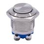 Twidec / 16mm Waterproof Stainless Steel Metal Shell Momentary Raised Top Push Button Switch 3A/12~250V SPST 1NO Start Button for car Modification Switch（Quality Assurance for 1 Years） M-16-T-G