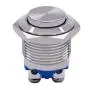 Twidec / 16mm Waterproof Stainless Steel Metal Shell Momentary Raised Top Push Button Switch 3A/12~250V SPST 1NO Start Button for car Modification Switch（Quality Assurance for 1 Years） M-16-T-G