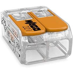 Wago 221-412 2-Conductor Compact Splicing Connectors (Pack of 100)