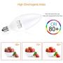 Ascher Classic E12 LED Candelabra Light Bulbs, Equivalent 60W, 550 Lumens, Warm White 2700K, Chandelier Bulb, Non-dimmable, Candelabra Base, Pack of 5