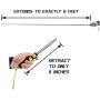 The Ultimate Social Stick- Social Distancing Zapper Stick，6 Feet Distance Tool，Extends to 6 Feet，Collapses to 11 inches[Yellow]