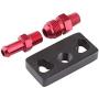 Qiilu 1/8 NPT Fuel Rail Pressure Regulator Adapter for Honda with Fittings