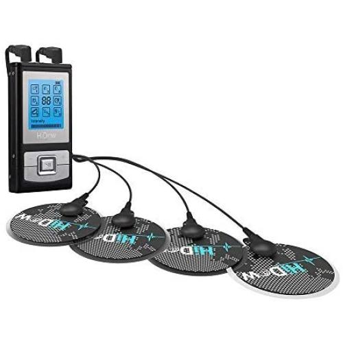 HiDow XP-Micro 8 Modes TENS EMS Combo Dual Channel Muscle Stimulator Pulse Massager for Pain Relief Physical Therapy