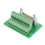 IDC20P 20Pin Male Header Breakout Board Module Terminal Block Connector PLC Interface with Bracket