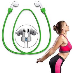 Airpods Strap Magnetic Super Strong Cord Anti-Lost Leash Sports String - Accessories for AirpodsPro/ 2/1 (Green)