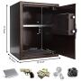 TIGERKING Security Digital Lock Box Safe Home Keypad Safe - 1.8 Cubic Feet