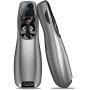 Powerpoint Clicker, BEBONCOOL Wireless Presentation Clicker with Air Mouse Control & Green Light, Presenter Remote with USB, Slide Clicker Remote for Mac, Laptop, PPT, Keynote, Computer-Grey