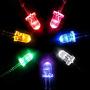 Novelty Place 100 Pcs 5mm Pink LED Diode Lights - [Ultra Bright] Clear Transparent DC 3V 20mA Emitting Diodes LEDs Bulb - DIY Science Project Electronics Components Lighting Kit