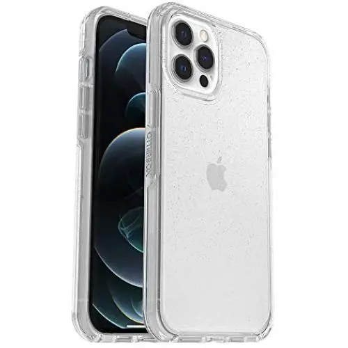 OtterBox Symmetry Clear Series Case for iPhone 12 Pro Max - Stardust (Silver Flake/Clear)