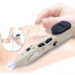 Rhorawill Electronic Acupuncture Pen USB Rechargeable Meridian Energy Pen Massage Pen with Trigger Point Chart Pain Relief Miracle Therapy Pen Meridian Stimulator