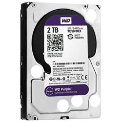 WD Purple 2TB Surveillance Hard Disk Drive - 5400 RPM Class SATA 6 Gb/s 64MB Cache 3.5 Inch - WD20PURX [Old Version]