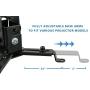 Mount-It! Wall or Ceiling Projector Mount with Universal LCD/DLP Mounting for Epson, Optoma, Benq, ViewSonic Projectors, 44lb Load Capacity, Black