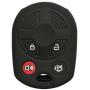 Coolbestda Silicone 4 Buttons Key Fob Cover Protector Keyless Entry Remote Jacket for Ford Escape Explorer Mustang Transit Fusion Focus Lincoln Navigator Zephyr