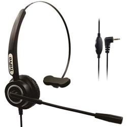 TRIPROC Binaural DC 2.5MM Telephone Headset for VOIP Landline Phones,Compatible for Jabra Cisco Polycom Panasonic (H510)