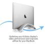 Twelve South BookArc for MacBook | Space-Saving Vertical Desktop Stand for Apple notebooks (Silver) Newest Version