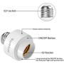 Smart WiFi Bulb Socket E27 Light Bulb Base Adapter, Wireless Remote Voice Control Lamp Holder with Timer, Smart Home Mini Socket Compatible with Alexa, Only Support 2.4 GHz, 3PCS