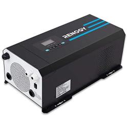 Renogy 3000 Watt 12V DC to 120V AC Pure Sine Wave Inverter Charger w/LCD Display, Lithium Battery Compatibility 9000W Surge