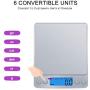 Sidiyang digital kitchen scale mini pocket stainless steel precision jewelry electronic scale weight gold grams tare weight function, counting function (3000gx0.1g)