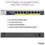 NETGEAR 8-Port Gigabit Ethernet Unmanaged PoE Switch (GS108PP) - with 8 x PoE+ @ 123W Upgradeable, Desktop/Rackmount, and ProSAFE Limited Lifetime Protection NETGEAR 8-Port Gigabit Ethernet Unmanaged PoE Switch (GS108PP) - with 8 x PoE+ @ 123W Upgradeable, Desktop/Rackmount, and ProSAFE Limited Lifetime Protection
