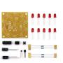 HiLetgo 2pcs Round Lucky Rotary Suite Electronic Component Fortune CD4017 NE555 Interesting DIY Kit Wheel Electronic Parts Lucky 10